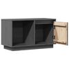vidaXL TV-Schrank Grau 74x35x44 cm Massivholz Kiefer