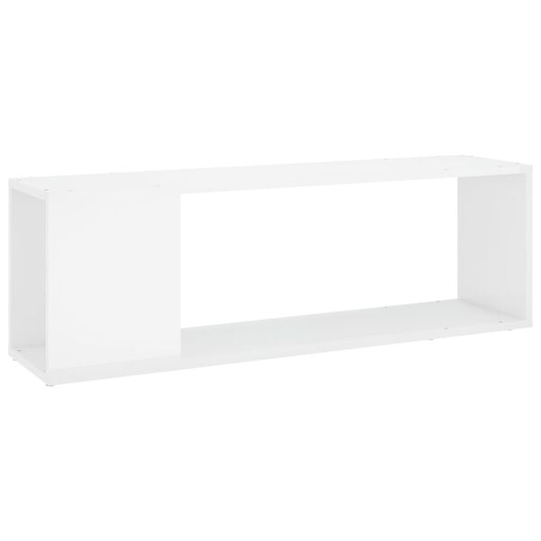 vidaXL TV-Schrank Hochglanz-Wei&szlig; 100x24x32 cm Holzwerkstoff