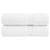 vidaXL Premium Duscht&uuml;cher SOLUND 2 Stk. Wei&szlig; 70x140 cm 600 g/m&sup2;
