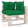 vidaXL 6-tlg. Garten-Lounge-Set aus Paletten mit Kissen Kiefernholz