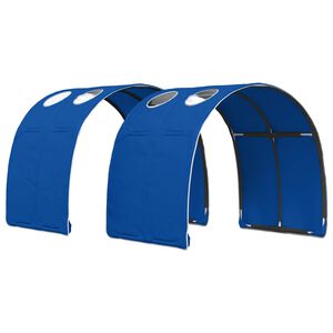 vidaXL Bettunnel 2 stk. Blau Polyester