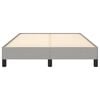 vidaXL Bettgestell ohne Matratze Hellgrau 120x200 cm Stoff