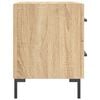 vidaXL Nachttische 2 Stk. Sonoma-Eiche 40x35x47,5 cm Holzwerkstoff