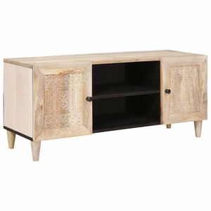 vidaXL TV-Einheiten mit Regal Wei&szlig; 105 x 33 x 46 cm Holzwerkstoff