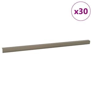 vidaXL Treppenkantenprofile 30 stk. Champagner 67 x 3 x 2 cm Aluminium