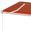 vidaXL Standmarkise Automatisch 400x300 cm Orange/Braun