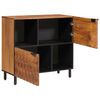 vidaXL Sideboard mit Speicher Akazienbraune Oberfl&auml;che 80 x 33 x 75 cm