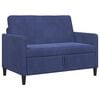 vidaXL Sofa mit Stauraum 2-Sitzer Polizeiblau 122 x 78 x 87 cm