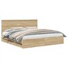 vidaXL Bettrahmen Sonoma-Eiche 200 x 200 cm Ingenieurs Holz
