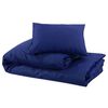 vidaXL Bettwäsche-Set Marineblau 200x200 cm Baumwolle