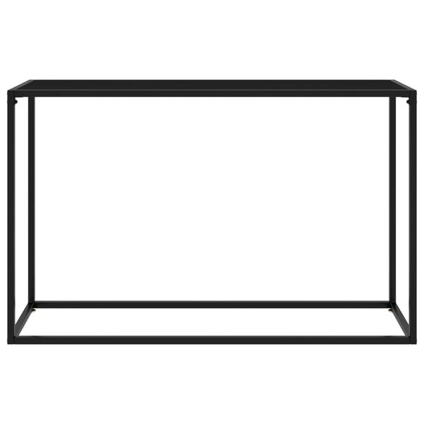 vidaXL Konsolentisch Schwarz 120x35x75 cm Hartglas