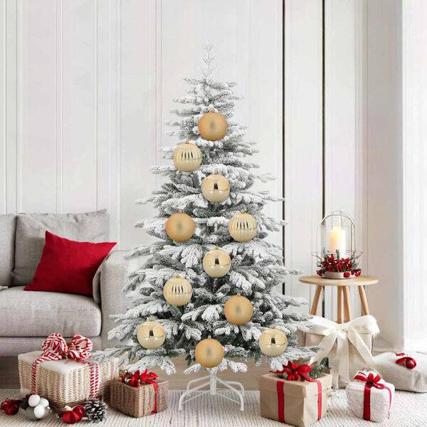 vidaXL Weihnachtskugel-Set 9 pcs Gold Kunststoff