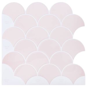 vidaXL Fischschuppen Fliese 50 pcs Hellrosa 30 x 30 cm