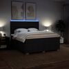 vidaXL Boxspringbett mit Matratze Schwarz 180x200 cm Stoff