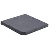 vidaXL Sonnenschirm-Gewichtsplatte Schwarz Granit Quadratisch 25 kg