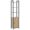 vidaXL B&uuml;cherregal Sonoma-Eiche 40 x 24 x 161 cm Holzwerkstoff