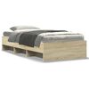 vidaXL Bettgestell ohne Matratze Sonoma-Eiche 90x200 cm Holzwerkstoff