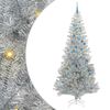vidaXL Weihnachtsbaum mit 300 LEDs mit St&auml;nder Silber 240 cm PET