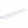 vidaXL T&uuml;rvordach Grau und Transparent 396x90 cm Polycarbonat