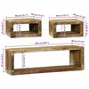 vidaXL TV-Schrank-Set 3 pcs Braun 100 x 30 x 32 cm Massivholz Mango