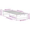 vidaXL Bettrahmen Braun 80 x 210 cm Massives Kiefernholz