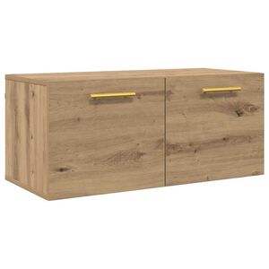 vidaXL Wandschrank Artisan-Eiche 80 x 36.5 x 35 cm Holzwerkstoff