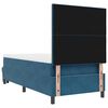 vidaXL Boxspringbett mit Matratze Dunkelblau 90 x 200 cm Samt