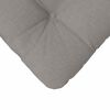 vidaXL Sitzkissen 4 pcs Taupe 40 x 40 x 12 cm Stoff
