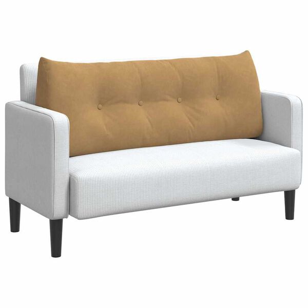 vidaXL R&uuml;ckenkissen Braun 120 x 24 x 50 cm Samt