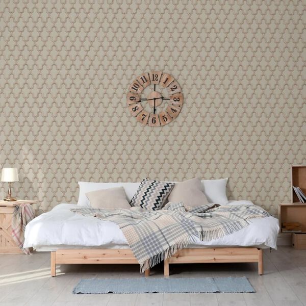 DUTCH WALLCOVERINGS Tapete Geometric Golden und Gr&uuml;n