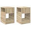 vidaXL Beistelltisch 2 stk. Sonoma-Eiche 30,5 x 30 x 45 cm