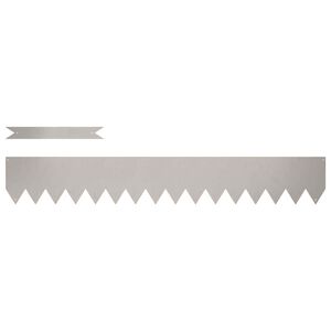 vidaXL Raseneinfassung 10 pcs Braun 100 x 0,05 x 20 cm Wetterfeststahl