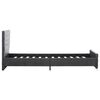 vidaXL Bettgestell Grau Kunstleder 100x200 cm