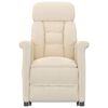 vidaXL Massagesessel Elektrisch Beige Mikrofaser
