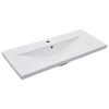 vidaXL Einbauwaschbecken 91x39,5x18,5 cm Keramik Wei&szlig;