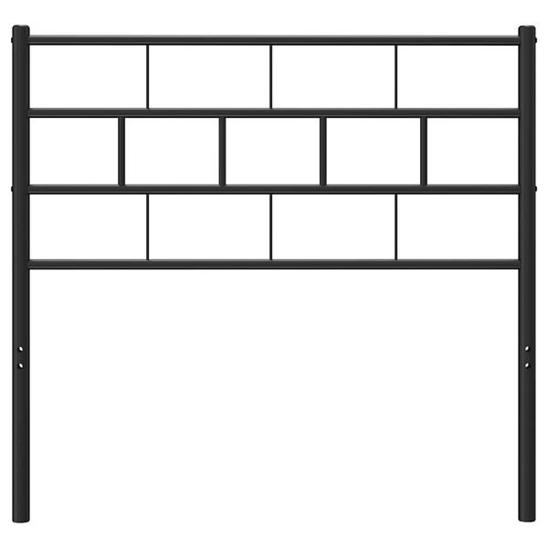 vidaXL Ersatz-Kopfteil Metall Schwarz 75 cm