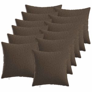 vidaXL Kissenbezug 12 stk. HEERLEN Taupe 45 x 45 cm Stoff