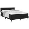 vidaXL Boxspringbett mit Matratze Schwarz 140 x 190 cm Stoff