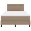 vidaXL Boxspringbett mit Matratze Cappuccino 120 x 190 cm Kunstleder