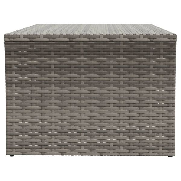 vidaXL Couchtisch Grau 100x50x40 cm Poly Rattan