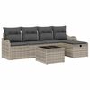 vidaXL Gartensofa-set 6 stk. Poly Rattan