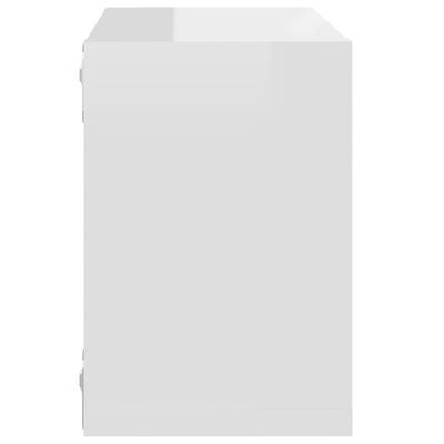 vidaXL Würfelregale 6 Stk. Hochglanz-Weiß 22x15x22 cm