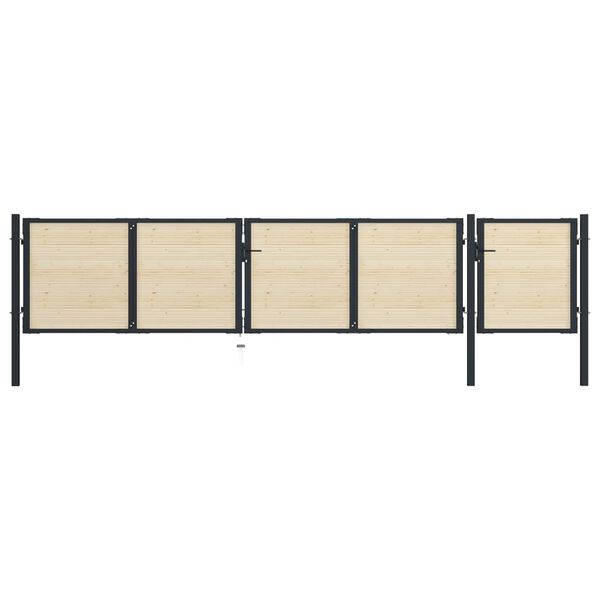 vidaXL Zaunlatten 65 Stk. Massivholz Fichte