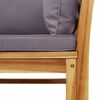 vidaXL 6-tlg. Garten-Lounge-Set mit Kissen Massivholz Akazie