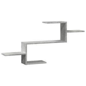 vidaXL Wandregal Betongrau 104x15x49 cm Holzwerkstoff