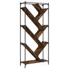 vidaXL B&uuml;cherregal R&auml;uchereiche 79x30x180 cm Holzwerkstoff und Metall