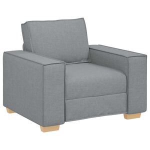 vidaXL Sofa Stuhl Hellgrau 100x78x84 cm Stoff
