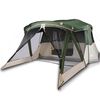 vidaXL Campingzelt mit Vorzelt 4 Personen Gr&uuml;n Wasserdicht