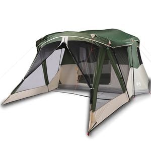 vidaXL Campingzelt mit Vorzelt 4 Personen Gr&uuml;n Wasserdicht