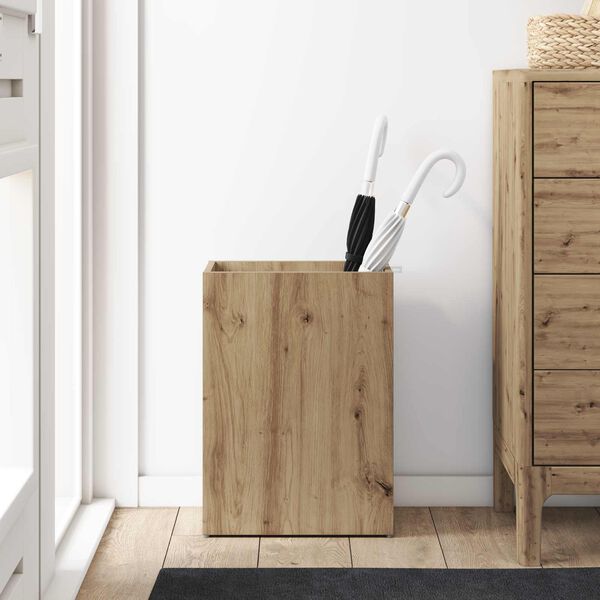 vidaXL Sonnenschirmhalter mit Speicher Artisan-Eiche 40 x 20 x 55,5 cm